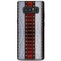 Samsung Galaxy Note 8 Kılıf Patchwork (11) Tam Koruma Siyah Gri