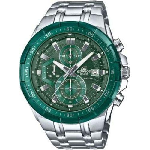 Casio EFR-539DE-3AVUDF Edifice Quartz Çelik Gri Yeşil Kadran 10 ATM 50 mm Erkek Kol Saati