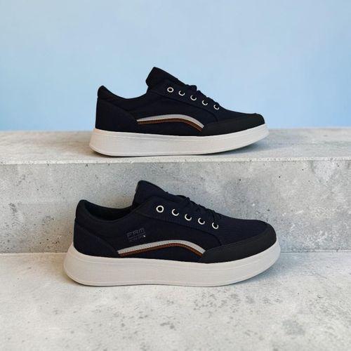 FreeMarka 2910 Lacivert-beyaz Fuspetli Keten Spor Ayakkabı