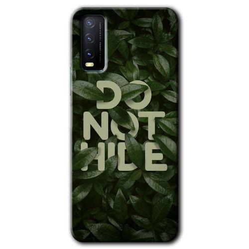Vivo Y11s Kılıf HD Desen Baskılı Arka Kapak - Do Not Hide + Kırılmaz Cam