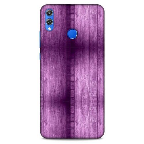 Huawei Honor 8x Uyumlu Kılıf Mor Delisi (15) Antişok Kılıf Tahta