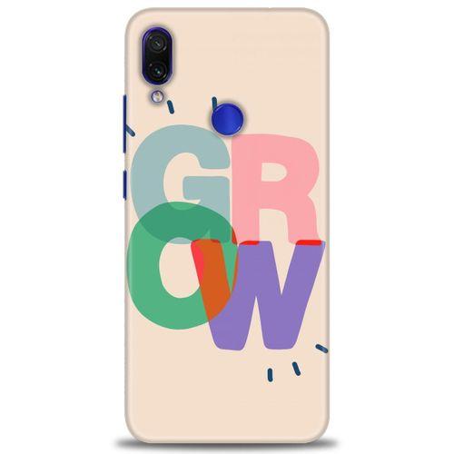 Xiaomi Redmi Note 7 Kılıf HD Baskılı Kılıf - Grow + Tam Ekran Koruyucu