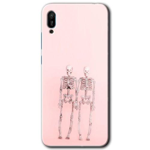 Huawei Y6 2019 HD Baskılı Kılıf + 9D Tam Ekran Koruyucu - Yaşayan Çift