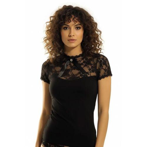 2140 Geniş Dantelli K.kollu Elastane