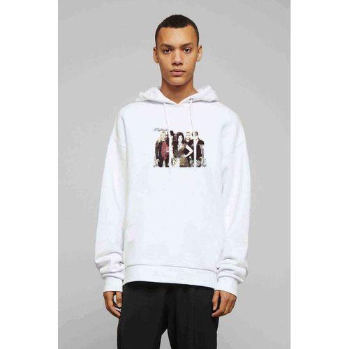 Nightwish Baskılı Beyaz Erkek Kapşonlu Sweatshirt