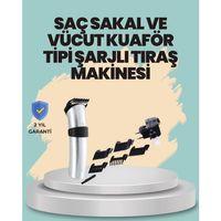 Profesyonel Erkek Tıraş Makinesi – Kablosuz, Paslanmaz Bıçaklı Ve Tam Aksesuar