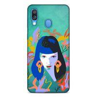 Lopard Samsung Galaxy A40 Uyumlu Kılıf Sürreal Yüzler ♀ (12) Koruyucu Silikon Desenli