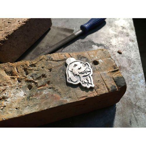 Golden Retriever Kolye - Sandcasting için optimize edilmiş - 5139828