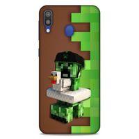 Lopard Samsung Galaxy M20 Uyumlu Kılıf PiXel (35) Fit Design Kılıf Creeper