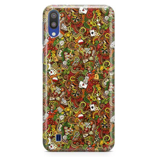 Samsung Galaxy M10 Kılıf Okey Tavla 51 Arka Kapak Koruma Desenli Full Koruyucu