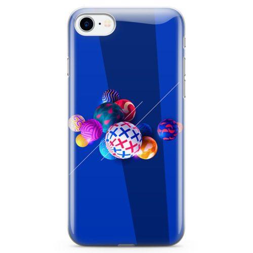 Apple iPhone 7 Kılıf 3D Toplar Arka Kapak Koruma Desenli Full Koruyucu