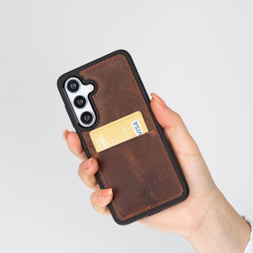 Bouletta Samsung Galaxy S24 Uyumlu Deri Arka Kapak FXCP G2