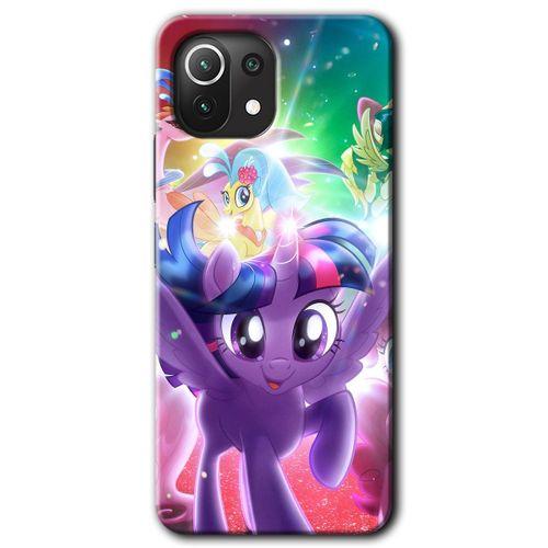 BeRa Aksesuar Xiaomi Mi 11 Lite Kılıf Baskılı Kapak - Pony +Tam Kaplayan Mat Seramik