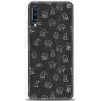 Samsung Galaxy A70 Kılıf HD Baskılı Kılıf - Filler + Tam Ekran Koruyucu