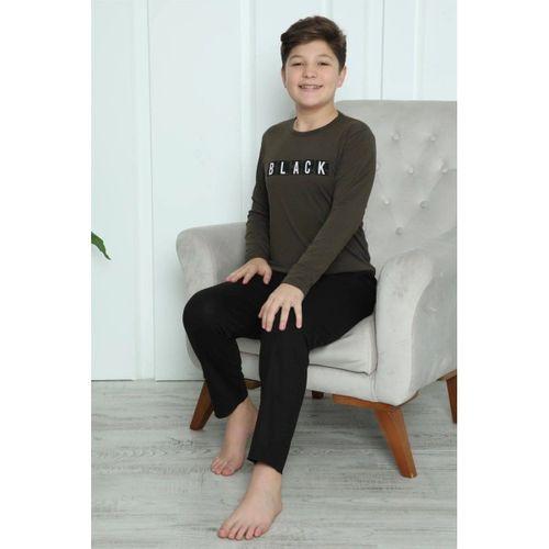 Erkek Çocuk Penye Pijama Takım Haki