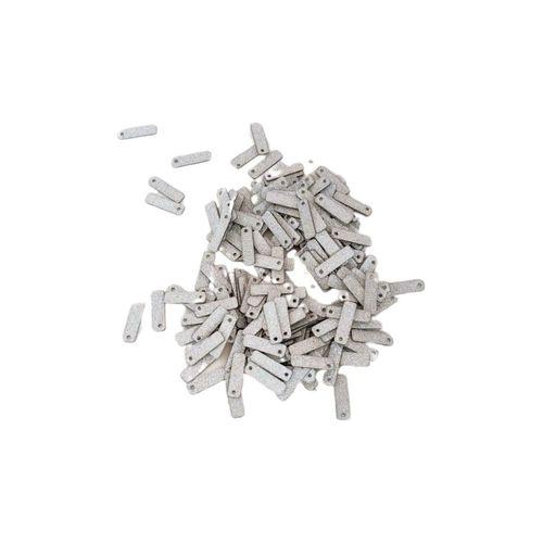 Mat Beyaz 15 x 5 mm Dantel Oya Yazma Halhal Abiye Lazer Kesim Pul 200 adet / 8 gram