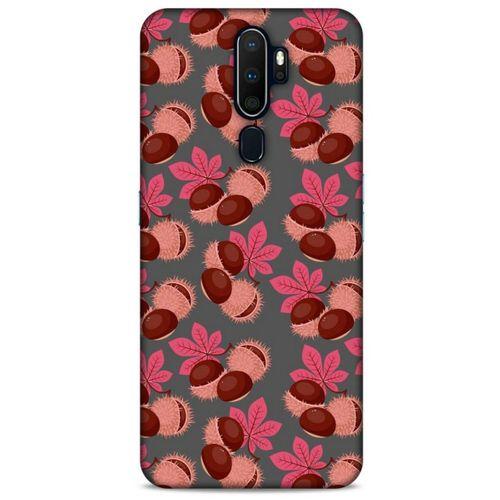 Frutix Kestane 02 Oppo A5 2020 Kılıf Desenli Silikon