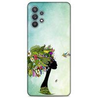Lopard Samsung Galaxy A32 Uyumlu Kılıf Sürreal Yüzler ♀ (37) Silicone Cover Baskılı