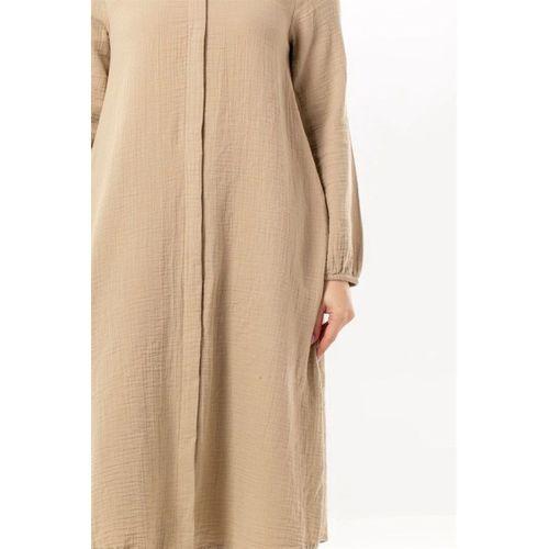 Uzun Kol Yaren Hakim Yaka Yazlık Müslin Tunik Vizon Vzn