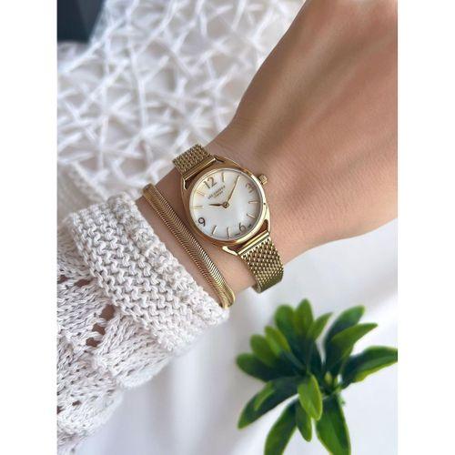 Lee Cooper Çelik Kordonlu 3 Atm Suya Dayanıklı + Bileklik Hediyeli Kadın Kol Saati VS.BLKT.0793