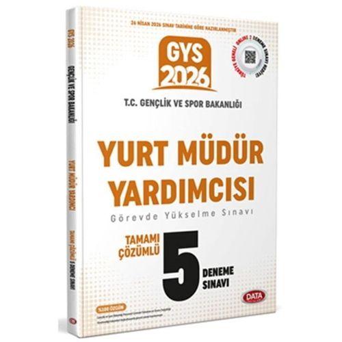 2026 GYS T.C. Gençlik ve Spor Bakanlığı Yurt Müdür Yardımcısı Çözümlü 5 Deneme Sınavı Data Yayınları