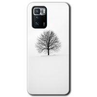 Poco x3 GT Kılıf Baskılı Kapak - Alone Tree + 5D Tam Kaplayan Cam