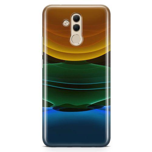 Huawei Mate 20 Lite Kılıf Yer Gök Güneş Arka Kapak Koruma Desenli Full Koruyucu
