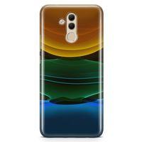 Huawei Mate 20 Lite Kılıf Yer Gök Güneş Arka Kapak Koruma Desenli Full Koruyucu