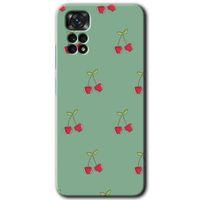 Potkal Hediye Fabrikası Xiaomi Redmi Note 11 5G Global Kılıf HD Desen Baskılı Arka Kapak - Kiraz Berry