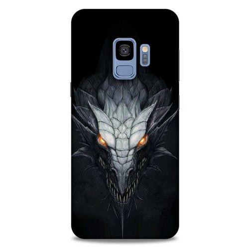 Samsung Galaxy S9 Kılıf Dragons (13) Silikon Kap Gri Ejderha