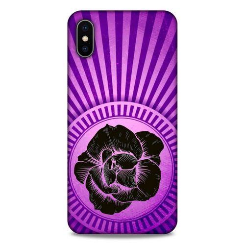 Lopard Apple iPhone XS Max Uyumlu Kılıf Tattoo's (35) Fit Design Kılıf Gül Dövmesi