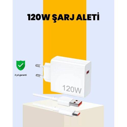 120 Watt Type C Hızlı Şarj Cihazı  Reno 4 5 6 Uyumlu