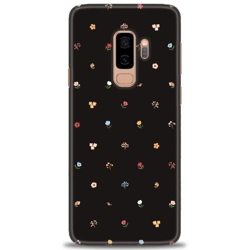 Samsung Galaxy S9 Plus Kılıf HD Baskılı Kılıf - Flower + Tam Ekran Koruyucu