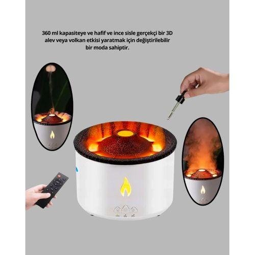 Volkan Efektli Aroma Difüzörü – Sessiz Çalışma, Otomatik Kapanma Ve Led Işık