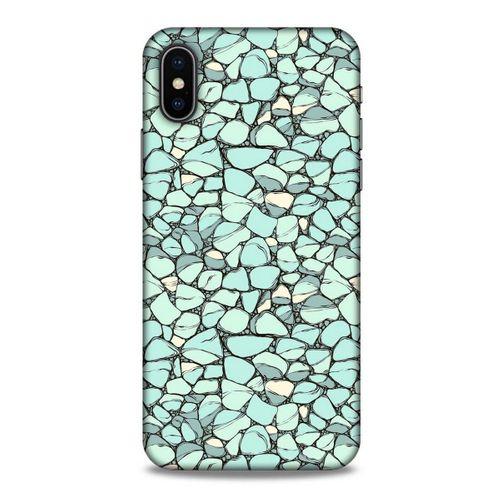 Apple iPhone XS Kılıf Baskılı Özel Seri Taşlı (21) Koruyucu Kapak