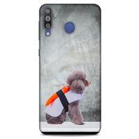 Samsung Galaxy M30 Kılıf Köpek Kıyafetleri (39) Liquid Crystal Kılıf China Sushi Yağmurluk