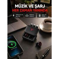 Powerbank Özellikli Bluetooth Kablosuz Kulaklık – Dokunmatik Kontrol, Uzun Pil Ömrü, Ergonomik Tasarım