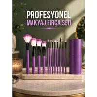 12 Parça Profesyonel Makyaj Fırça Seti