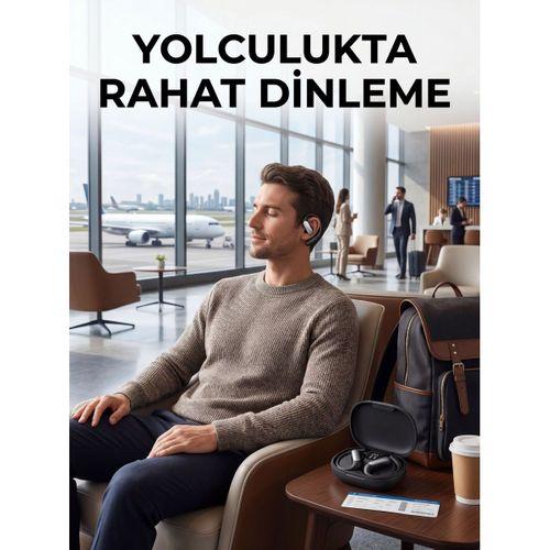 Bluetooth Kablosuz Kulaklık Kulak Kancalı Şarj Göstergeli