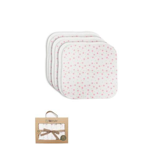 Bistyle Bistyle Stars Kutulu 6lı Penye Mendil 20x20 90104 Pudra