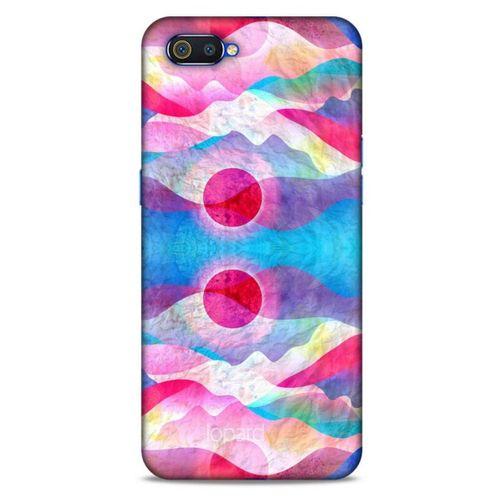 Oppo Realme C2 Kılıf Pastel Renkler (20) Koruyucu Kılıf Fuşya Mavi
