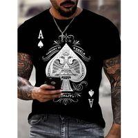 Erkekkısa Kollu Yuvarlak Yaka Desenli Viskon T-shirt