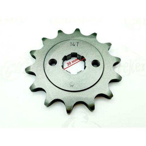 HONDA XL 200 - HERO KARİZMA ÖN DİŞLİ 520-14T İÇ 20 mm 6 TIRNAKLI