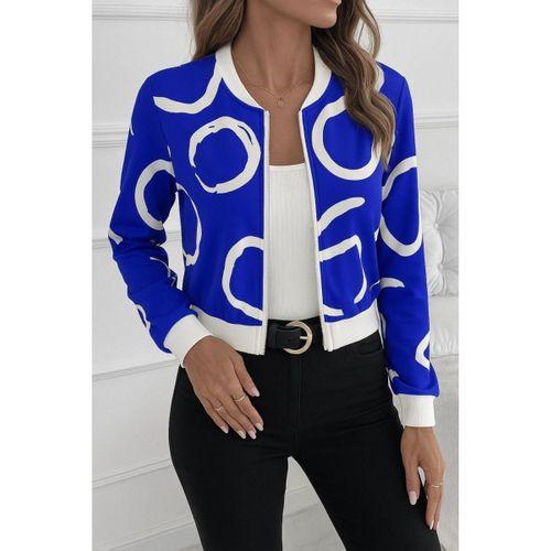 Kadın Uzun Kollu önden Fermuarlı Kısa şardonlu Dalgıç Ceket