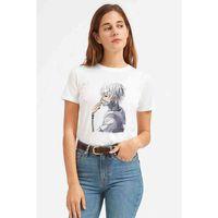 Anime Tokyo Ghoul Anteiku Baskılı Beyaz Kadın Tshirt