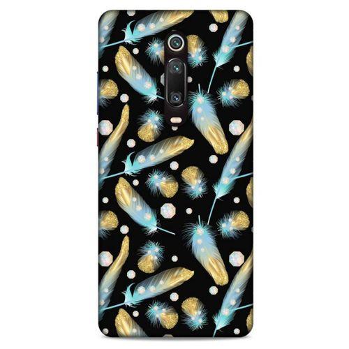 Xiaomi Mi 9T Kılıf Desenli Özel Seri Tüyler (26) Tpu Silikon Kılıf
