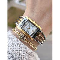 Ferrucci Kaburga Tasarım 2 Yıl Garantili 3 Atm Suya Dayanıklı Kadın Kol Saati+Bileklik FC.L11061.3