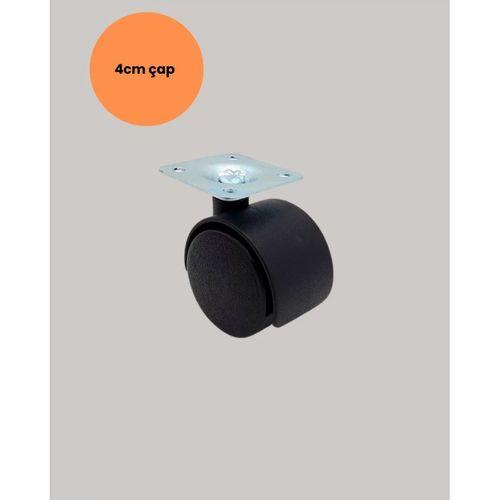 Kilitsiz Mini Tekerlek Ayak 4 Cm 4’lü Set Kolay Montaj