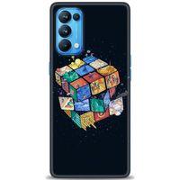 Oppo Reno 5 Pro Kılıf HD Baskılı Kılıf - Küplerdeki İnsanlar + Tam Ekran Koruyucu