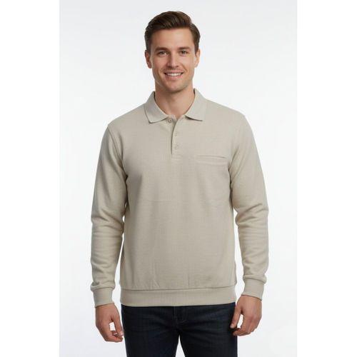 Erkek Polo Yaka Cepli Selanik Sweatshirt Regular Kalıp BGL-ST04872